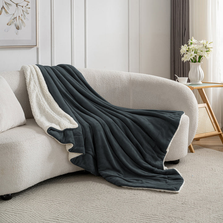 Celesta Sherpa Decke - Zweiseitige Super Flausch Fleecedecke