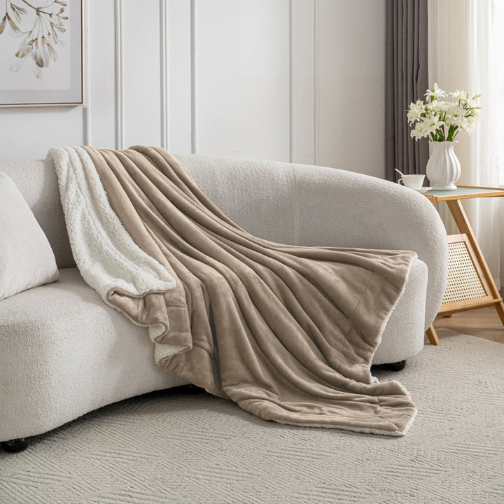 Celesta Sherpa Decke - Zweiseitige Super Flausch Fleecedecke