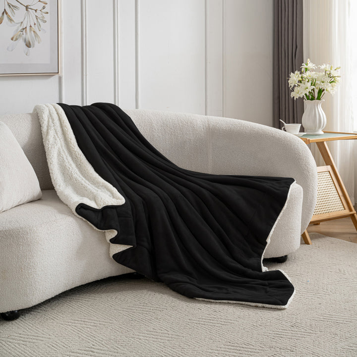 Celesta Sherpa Decke - Zweiseitige Super Flausch Fleecedecke