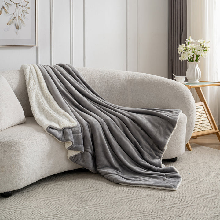 Celesta Sherpa Decke - Zweiseitige Super Flausch Fleecedecke