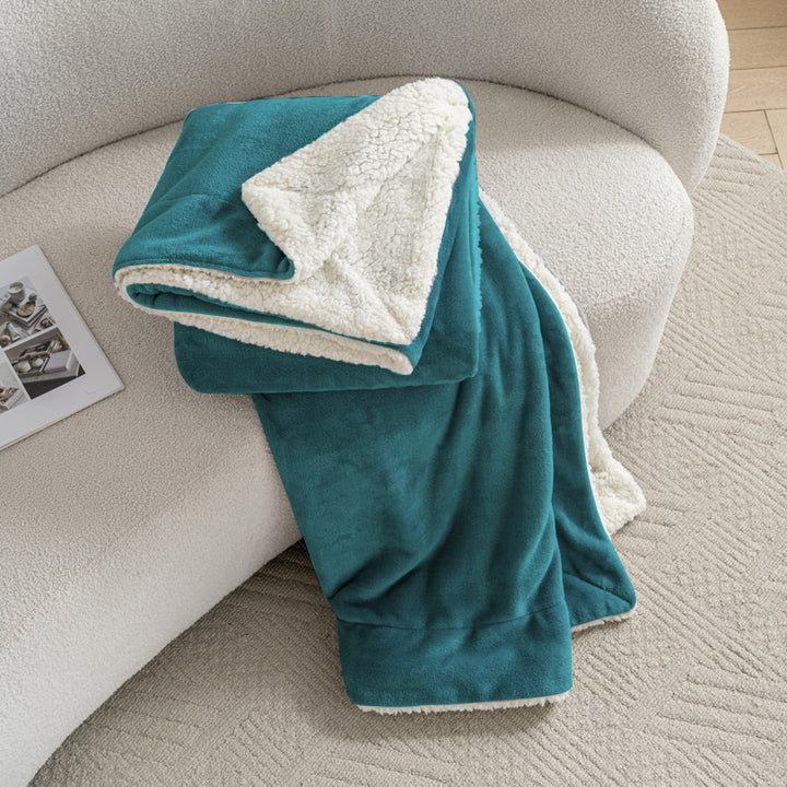 Celesta Sherpa Decke - Zweiseitige Super Flausch Fleecedecke