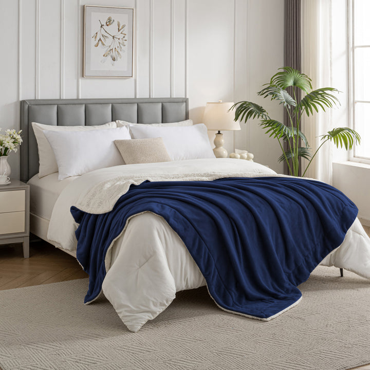Celesta Sherpa Decke - Zweiseitige Super Flausch Fleecedecke