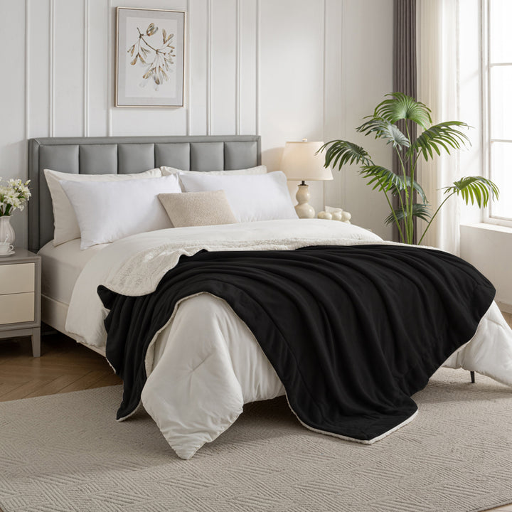 Celesta Sherpa Decke - Zweiseitige Super Flausch Fleecedecke
